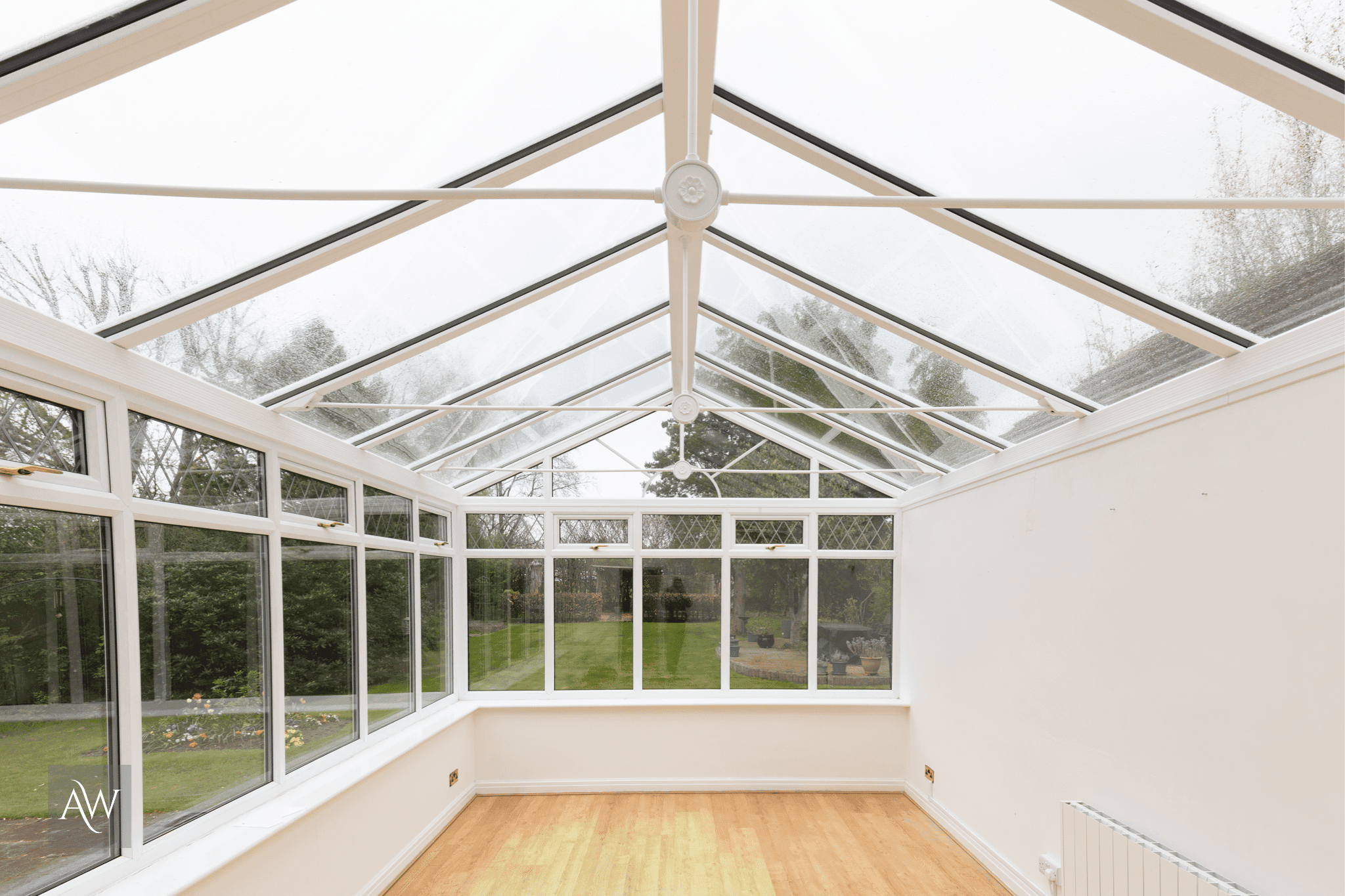 glass conservatory roof installed by alexander windows in bramhall