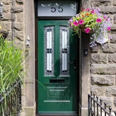 Rockdoor composite door and Residence 9 windows installation - high peak