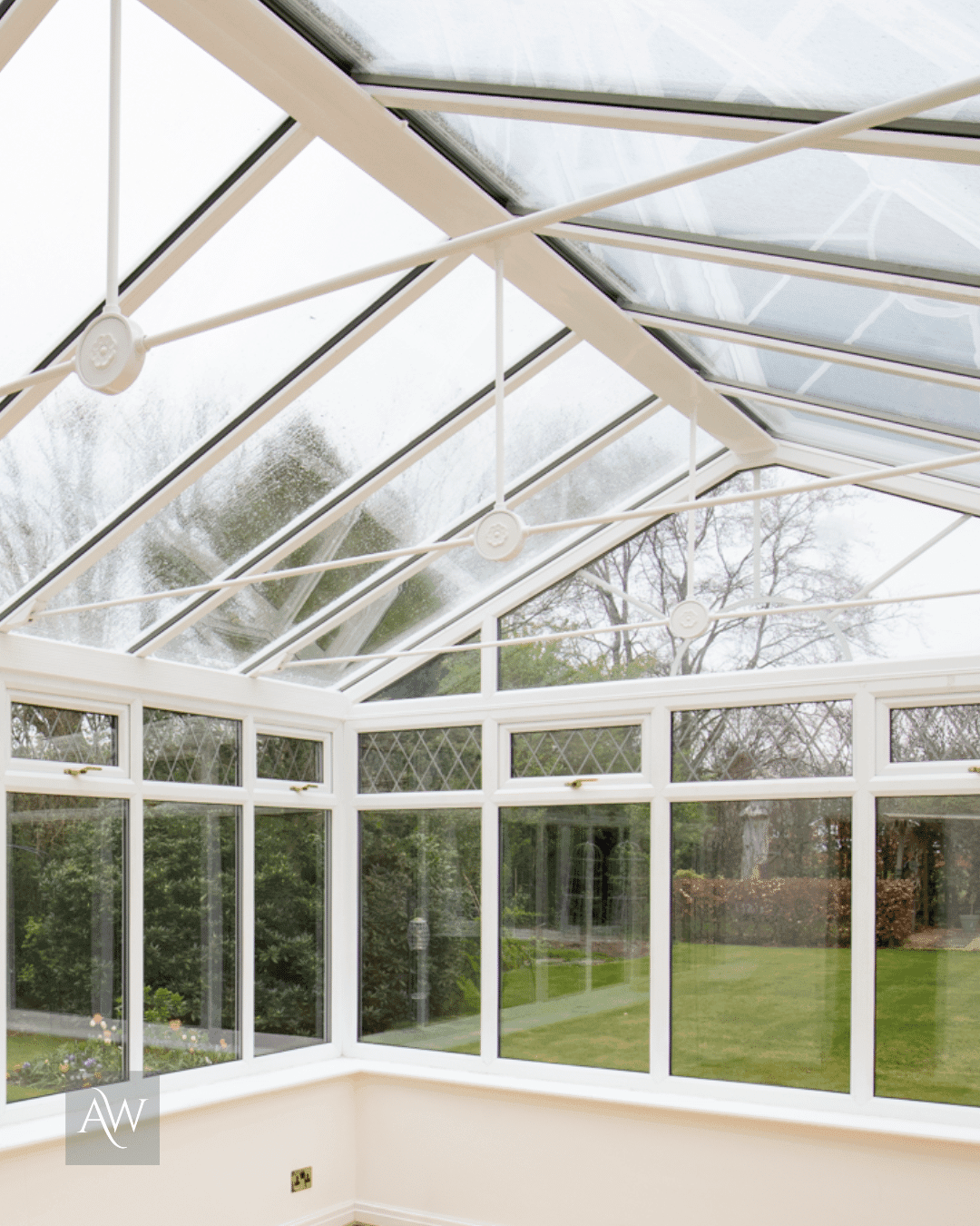 glass conservatory roof installed by alexander windows in bramhall