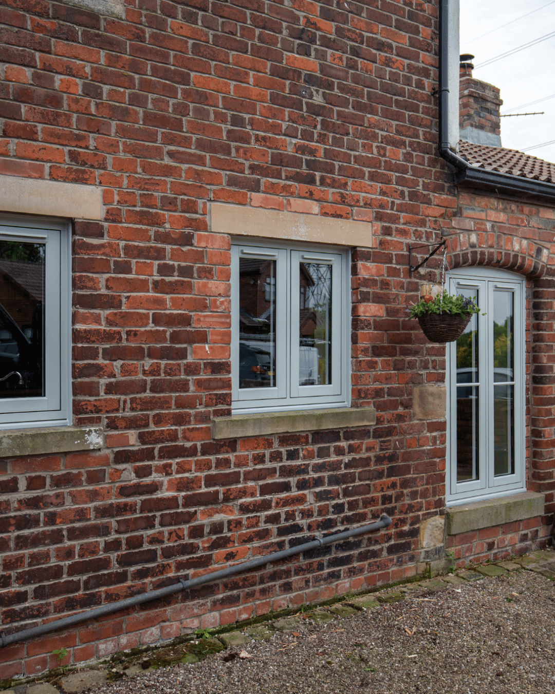 external view of 4 of the 6 residence 7 windows installed by alexander windows in cheshire