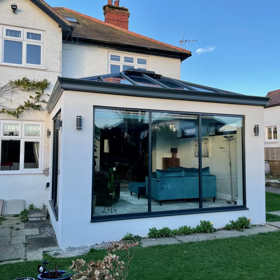 Ultraframe glass roof conservatory