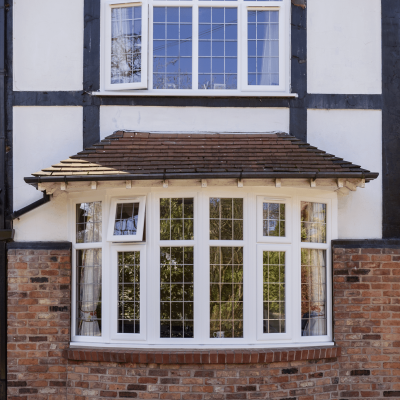front view of the bay windows installed at davenport care home in stockport
