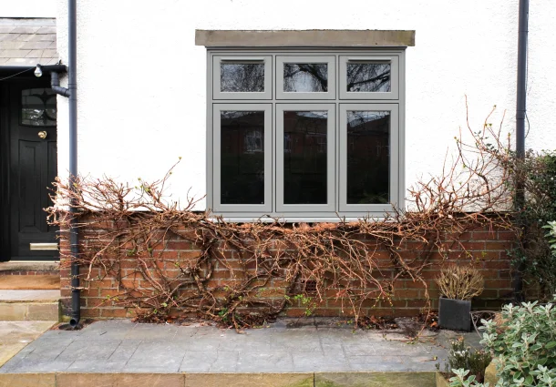 exterior view of residence 7 flush windows