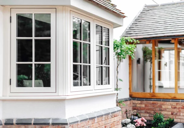 residence window with Georgian bar