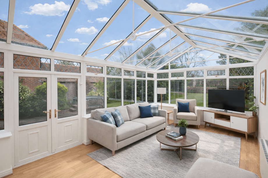 polycarbonate roofed conservatory