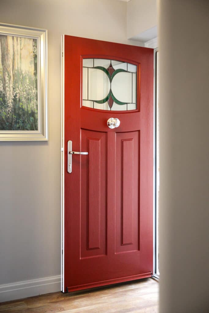 Rockdoor Newark installed inside a porch to a property in Cheadle Hulme, Stockport.