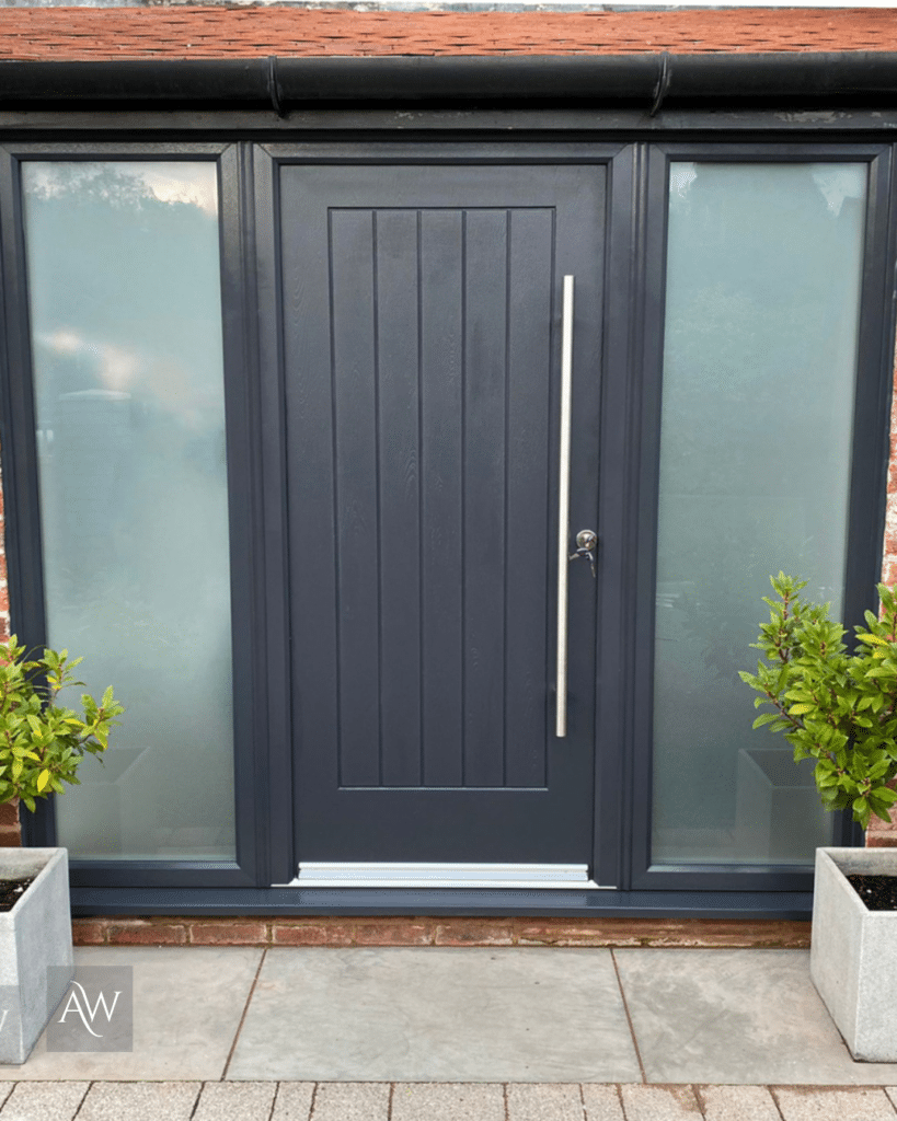 indiana rockdoor composite door in anthracite grey