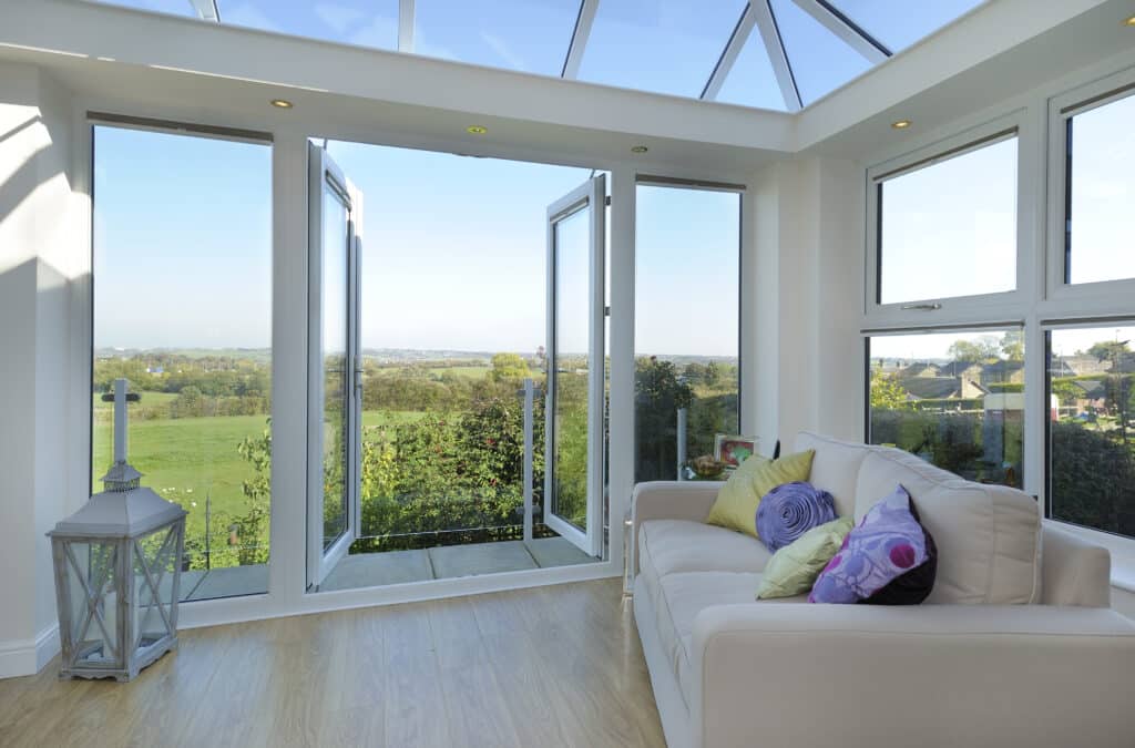 glass roof conservatories