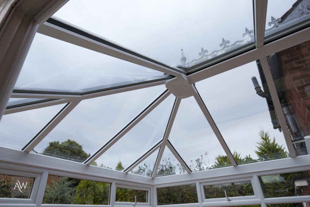 glass conservatory roof installed by alexander windows.