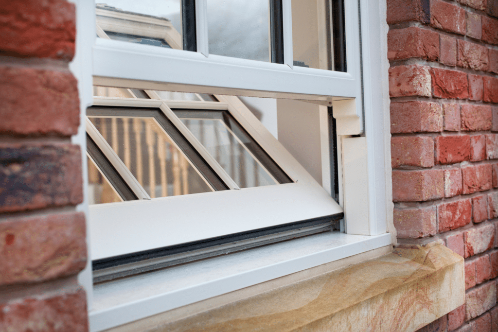 example of a double glazed sash window